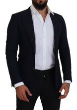 Blue Wool Formal Taormina Blazer Dolce & Gabbana