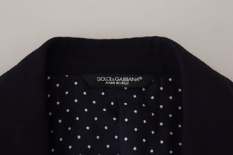 Blue Wool Formal Taormina Blazer Dolce & Gabbana