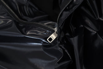 Black Shining Nylon Skinny Men Pants Dolce & Gabbana