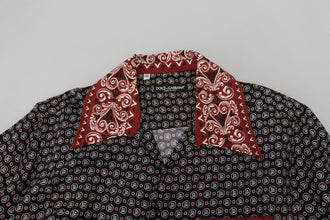 Multicolor Patterned Silk Casual Shirt Dolce & Gabbana