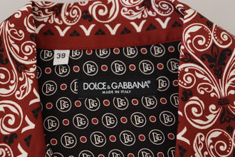 Multicolor Patterned Silk Casual Shirt Dolce & Gabbana