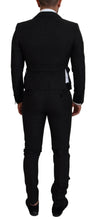 Black Polyester Men 2 Piece MARTINI Suit Dolce & Gabbana