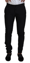 Black Polyester Men 2 Piece MARTINI Suit Dolce & Gabbana