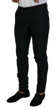 Black Polyester Men 2 Piece MARTINI Suit Dolce & Gabbana