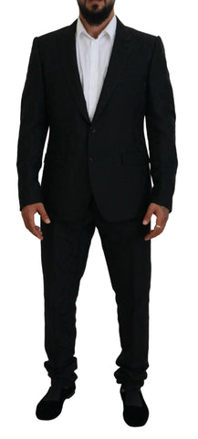 Black Single Breasted 2 Piece MARTINI Suit Dolce & Gabbana