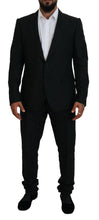 Black Single Breasted 2 Piece MARTINI Suit Dolce & Gabbana