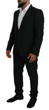 Black Single Breasted 2 Piece MARTINI Suit Dolce & Gabbana