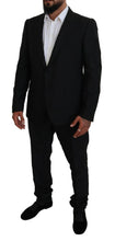 Black Single Breasted 2 Piece MARTINI Suit Dolce & Gabbana
