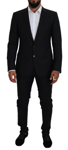 Black Single Breasted 2 Piece MARTINI Suit Dolce & Gabbana