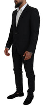 Black Single Breasted 2 Piece MARTINI Suit Dolce & Gabbana