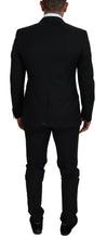 Black Single Breasted 2 Piece MARTINI Suit Dolce & Gabbana