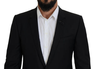 Black Single Breasted 2 Piece MARTINI Suit Dolce & Gabbana