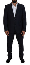 Blue Single Breasted 2 Piece MARTINI Suit Dolce & Gabbana