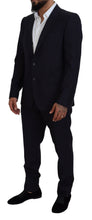 Blue Single Breasted 2 Piece MARTINI Suit Dolce & Gabbana