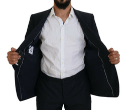 Blue Single Breasted 2 Piece MARTINI Suit Dolce & Gabbana