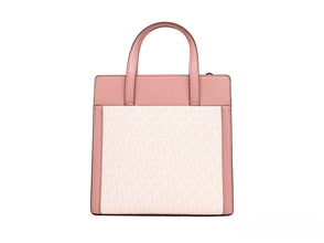 Cece Small Pink PVC North South Flap Tote Crossbody Bag Purse Michael Kors