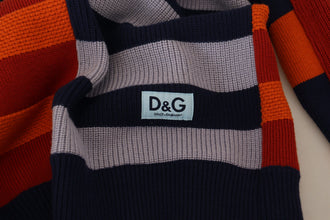 Multicolor Stripes Wool Pullover Sweater Dolce & Gabbana