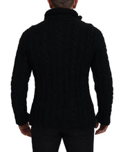Black Wool Knit Button Cardigan Sweater Dolce & Gabbana