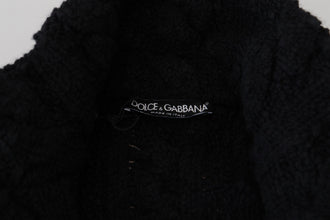 Black Wool Knit Button Cardigan Sweater Dolce & Gabbana