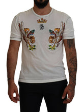 White Printed Short Sleeves Men T-shirt Dolce & Gabbana