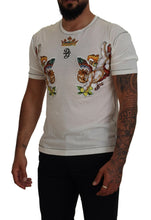 White Printed Short Sleeves Men T-shirt Dolce & Gabbana