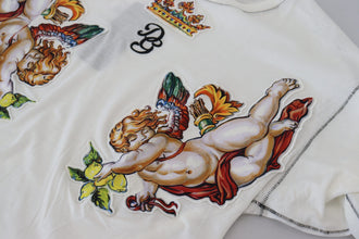 White Printed Short Sleeves Men T-shirt Dolce & Gabbana