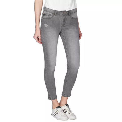 Gray Cotton Women's Jeggings Yes Zee