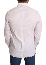 Light Pink Cotton Formal GOLD Dress Shirt Dolce & Gabbana