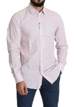 Light Pink Cotton Formal GOLD Dress Shirt Dolce & Gabbana