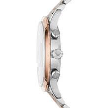 Elegant Two-Tone Timepiece for Men Emporio Armani