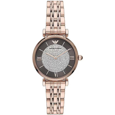 Elegant Rose Gold-Tone Ladies Watch Emporio Armani
