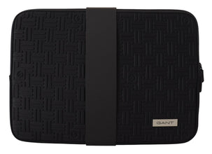 Black Padded Pouch Bag Zipper Cover Sleeve Case Gant