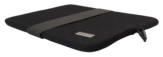 Black Padded Pouch Bag Zipper Cover Sleeve Case Gant