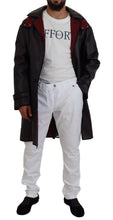 Black Trench Hooded Parka Cotton Jacket Dolce & Gabbana