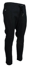 Grey Cotton Tapered Cotton Pants Dolce & Gabbana