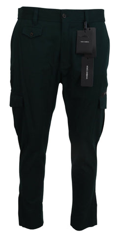 Green Cargo Cotton Stretch Jeans Pant Dolce & Gabbana