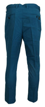 Blue Cotton Chinos Trousers Pants Dolce & Gabbana