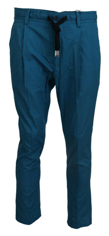 Blue Cotton Chinos Trousers Pants Dolce & Gabbana
