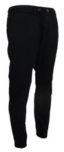 Black Mens Sport Wool Sweatpants Pants Dolce & Gabbana