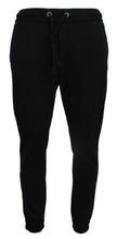 Black Mens Sport Wool Sweatpants Pants Dolce & Gabbana