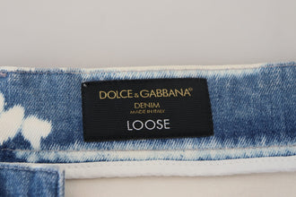 Blue Ceasar Denim Cotton Loose Fit Jeans Dolce & Gabbana