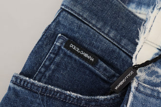 Blue Ceasar Denim Cotton Loose Fit Jeans Dolce & Gabbana