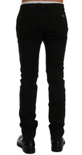 Black Cotton Stretch Chinos Pants GF Ferre