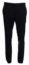 Blue Wool Stretch Dress Formal Slim Fit Pant Dolce & Gabbana