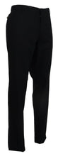 Black Wool Stretch Dress Formal Slim Fit Pant Dolce & Gabbana
