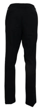 Black Wool Stretch Dress Formal Slim Fit Pant Dolce & Gabbana