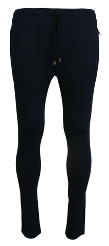 Blue Mens Sport Cotton Sweatpants Pants Dolce & Gabbana