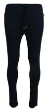 Blue Mens Sport Cotton Sweatpants Pants Dolce & Gabbana