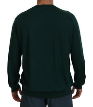 Green Cashmere V-neck Pullover Sweater Dolce & Gabbana