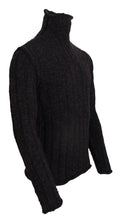 Brown Wool Knit Turtleneck Pullover Sweater Dolce & Gabbana